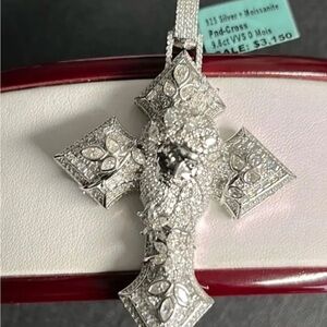 Moissanite pendant Pnd-cross